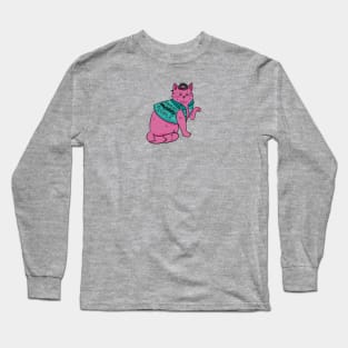 Support Nonbinary People - Cat Long Sleeve T-Shirt